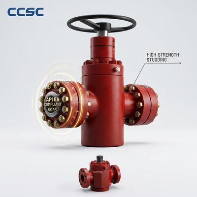 수압 가동 API 6A 압력 밀폐 게이트 밸브, 도장 철강 FLS 통 유도 10000psi 원격 우물 머리 제어