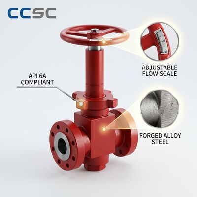 유압 작동식 조절식 초크 밸브 API 6A 원격 흐름 제어 10000psi 안전 장치 위치 피드백