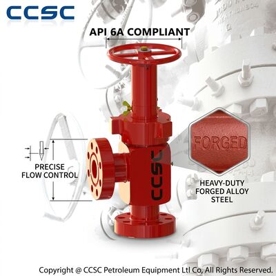 울프겐 탄화물 정비 조절 스코크 밸브 경사 모래 서비스 API 6A 2 1/16 인치 15000psi 부식 저항